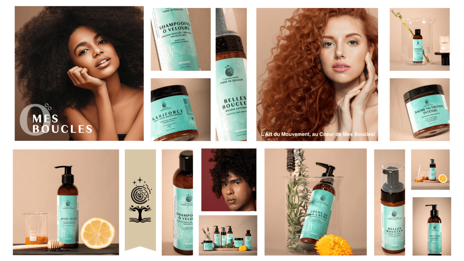 produits naturels cheveux bouclés, frisés, crépus.