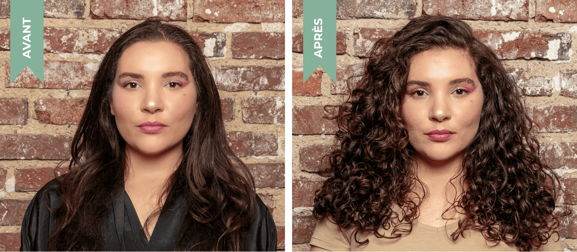 Routine Naturelle pour les cheveux bouclés sur Ludivine avec une avant/ après