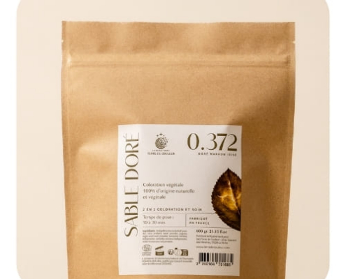 SABLE DORÉ packshots de la coloration végétale sable doré