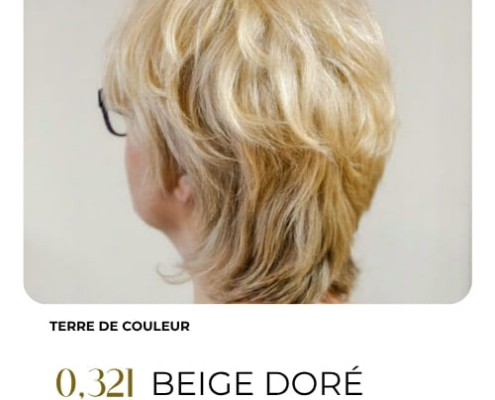 coloration végétale beige doré
