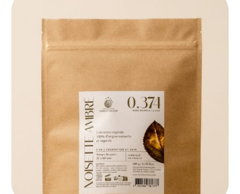 NOISETTE AMBRÉE packshot de la coloration végétale noisette ambrée