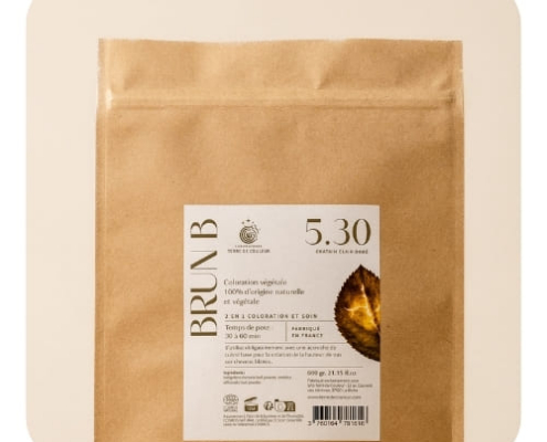 BRUN B packshot de la nuance en coloration végétale brun b