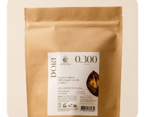 Doré Packshot de la coloration végétale doré