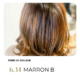 modèle portant le marron b en coloration végétale