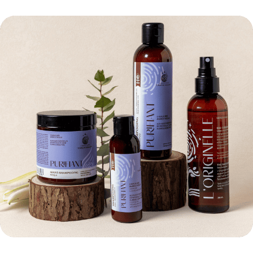 PURIFIANT Rituel Purifiant : un protocole professionnel conçu pour accompagner les cuirs chevelus gras, les excès de sébum et les pellicules grasses
