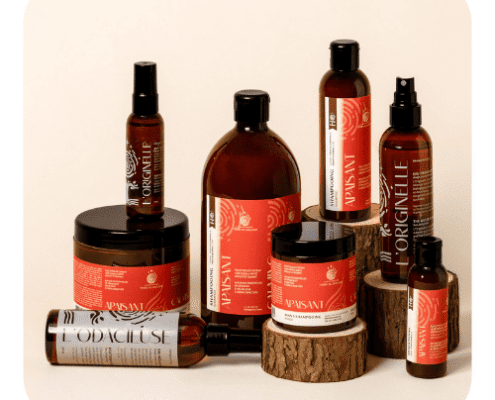 gamme entière apaisant gamme apaisante pour els cuirs chevelus irrités et les démangeaisons