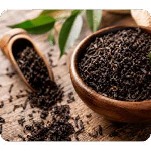 thé noir, plante tinctoriale présente dans nos colorations végétales